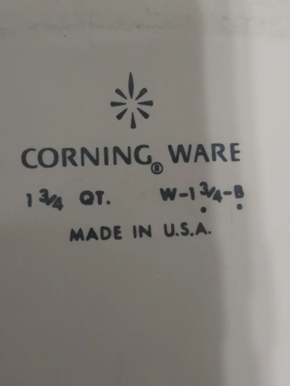 Corningware White Ceramic Covered Casserole with Gold Wheat Detail